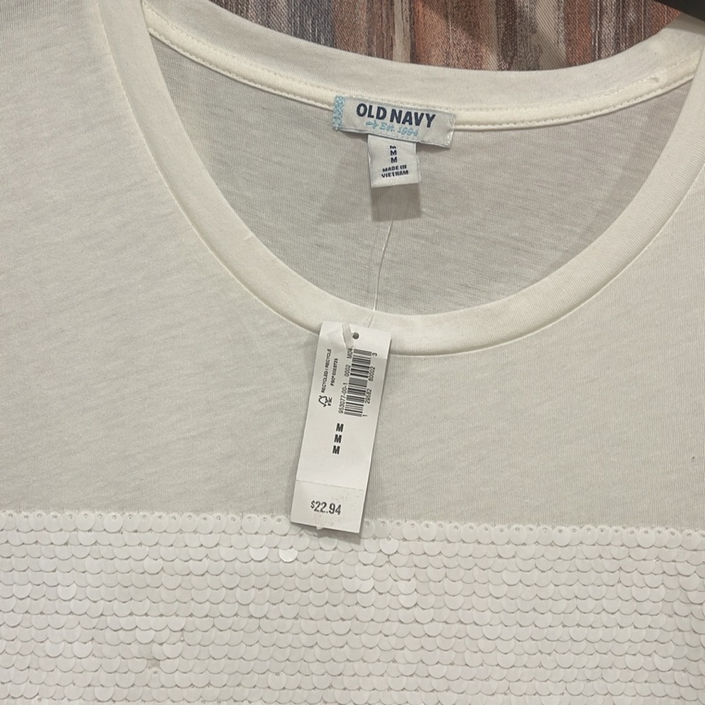 Old Navy Mermaid Sequin Tee New with Tags Size M - Picture 5 of 5